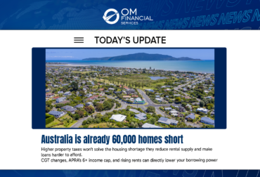 Australia’s 60,000 Home Shortfall – Why Higher Property Taxes Won’t Fix the Housing Shortage