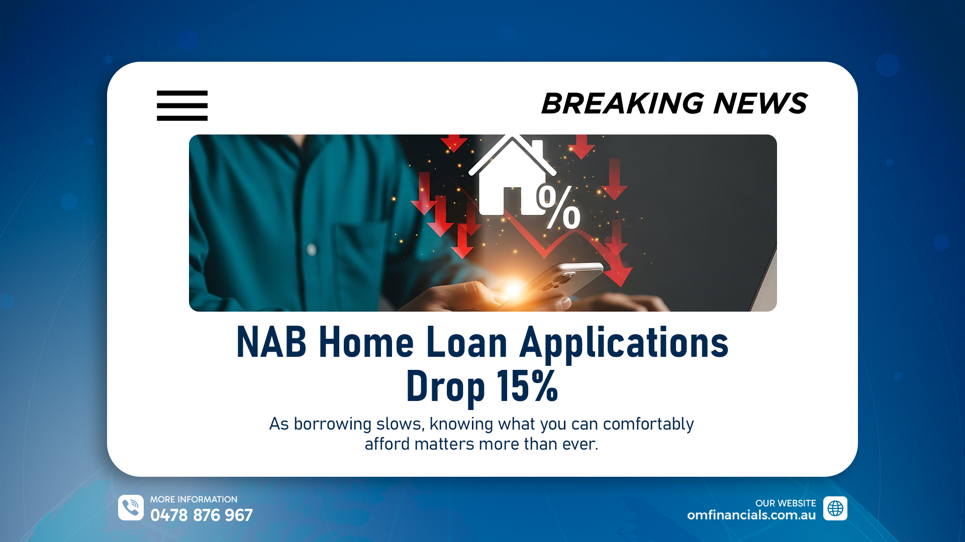 15% Drop in NAB Home Loan Applications: What Now?